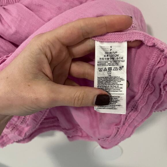 Gap Girl's Purple Ruffle Mini Dress Size Small - Picture 4 of 6